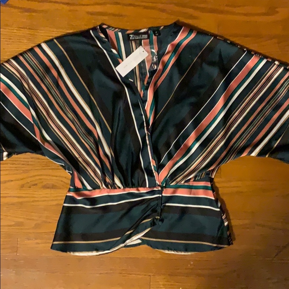 New York & Company Satin Blouse